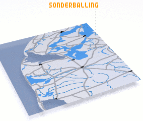 3d view of Sønder Balling