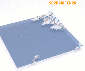 3d view of Serra-di-Ferro