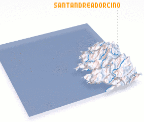 3d view of Santʼ Andrea-dʼOrcino