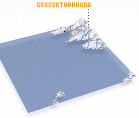 3d view of Grosseto-Prugna