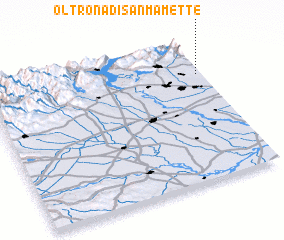 3d view of Oltrona di San Mamette