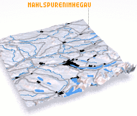 3d view of Mahlspüren im Hegau