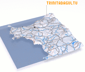 3d view of Trinità dʼAgultu