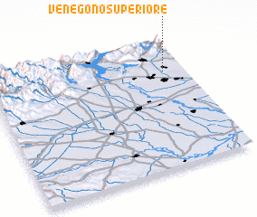 3d view of Venegono Superiore