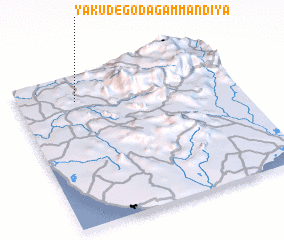 3d view of Yakudegoda Gammandiya