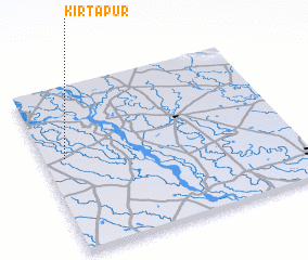 3d view of Kirtāpur