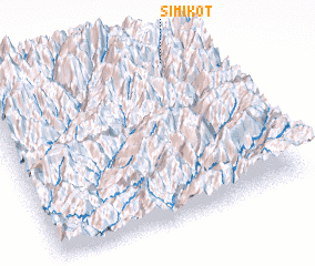 3d view of Simikot