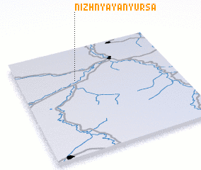 3d view of Nizhnyaya Nyursa