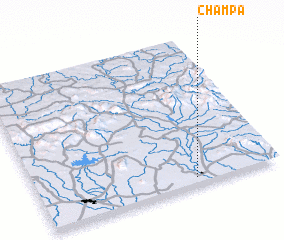 3d view of Chāmpa