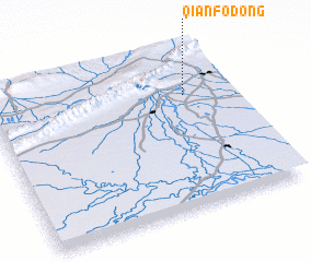 3d view of Qianfodong