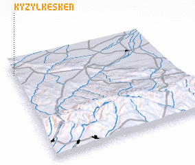 3d view of Kyzylkesken