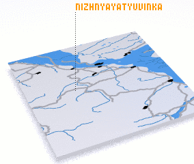 3d view of Nizhnyaya Tyuvinka