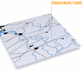 3d view of Novaya Kolyvan\