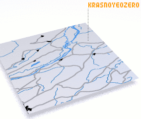 3d view of Krasnoye Ozero