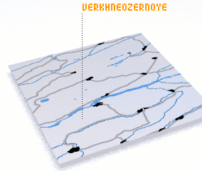 3d view of Verkhne-Ozërnoye