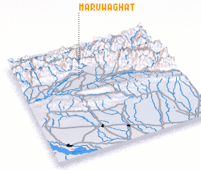 3d view of Maruwā Ghāt