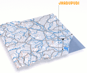 3d view of Jhādupūdi