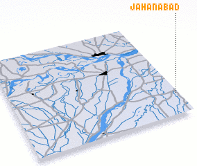 3d view of Jahānābād