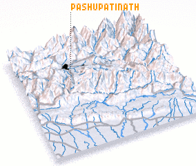 3d view of Pashupatināth