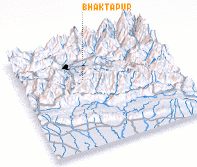 3d view of Bhaktapur