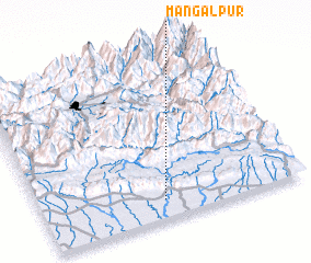 3d view of Mangalpur