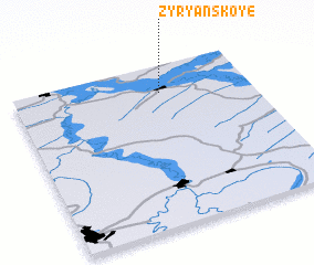 3d view of Zyryanskoye
