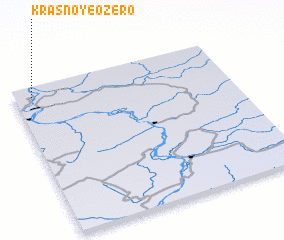 3d view of Krasnoye Ozero