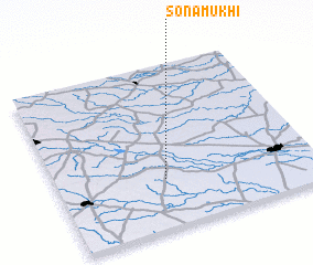 3d view of Sonāmukhi