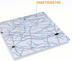 3d view of Shānti Niketan