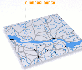 3d view of Char Bāghdānga