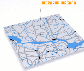 3d view of Huzrāpur-Kursana