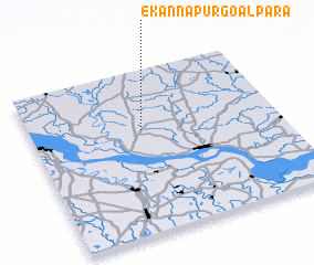 3d view of Ekānnapur Goālpāra