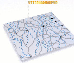 3d view of Uttar Mādhabpur