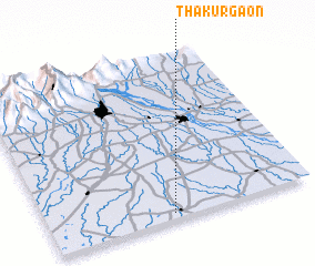 3d view of Thākurgaon