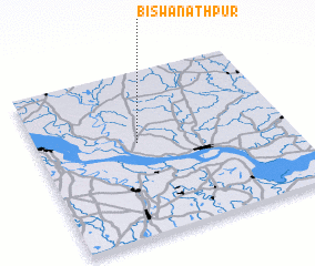 3d view of Biswanāthpur