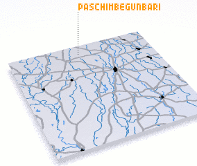 3d view of Paschim Begunbāri