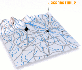 3d view of Jagannāthpur