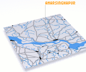 3d view of Amar Singhāpur