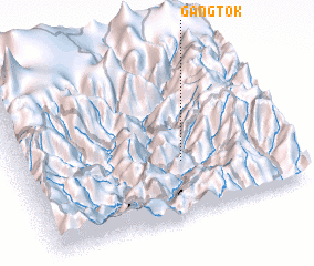 3d view of Gangtok