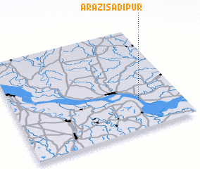 3d view of Ārāzi Sādipur