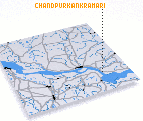 3d view of Chāndpur Kānkrāmāri