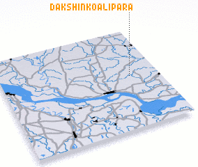 3d view of Dakshin Koālipāra