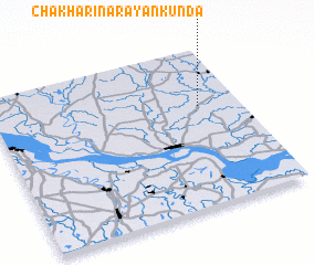 3d view of Chak Harinārāyan Kunda