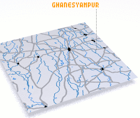 3d view of Ghanesyāmpur