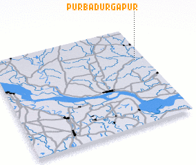 3d view of Purba Durgāpur