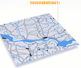 3d view of Khudra Bārihāti