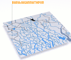 3d view of Bara Jagannāthpur