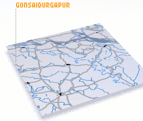 3d view of Gonsāi Durgāpur