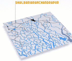 3d view of Dhalbāria Rāmchandrapur