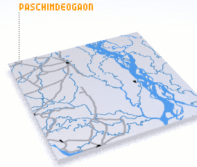 3d view of Paschim Deogaon